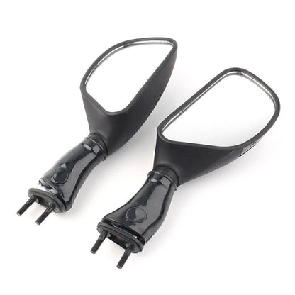 L&R Rear View Mirrors for Kawasaki Ninja 650R (2006–2008), ZX6R (1998–2002), ZX9R (1998–2003) Black