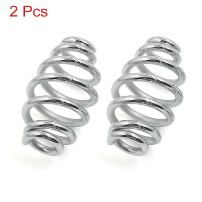 2Pcs 82mm Height Silver Tone Solo Seat Springs for Harley Davidson