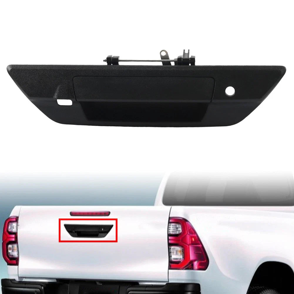 Black Tailgate Handle with Camera for Toyota Hilux Revo (2015-2018)