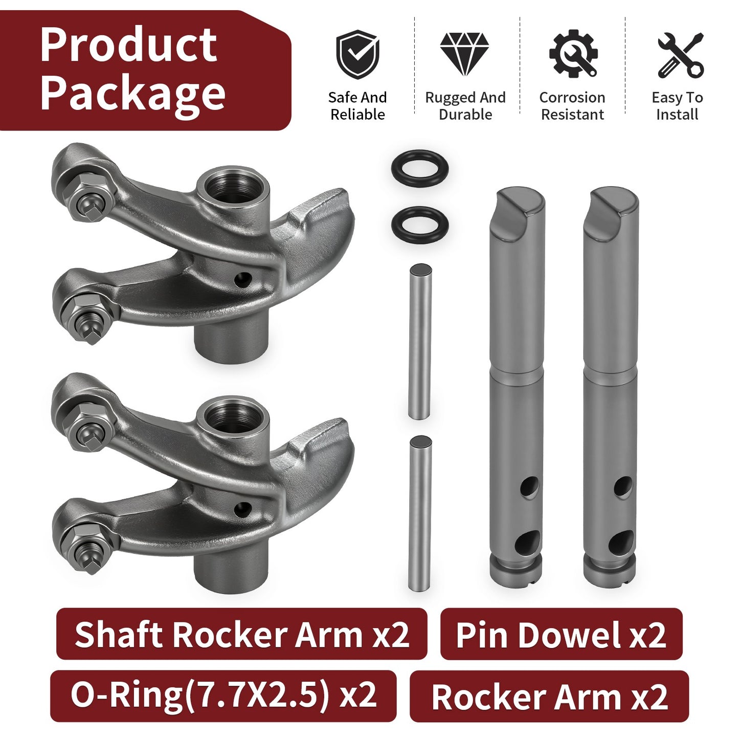 Shaft Rocker Arm Kit for Honda TRX250X TRX300X TRX300EX (2001–2009)