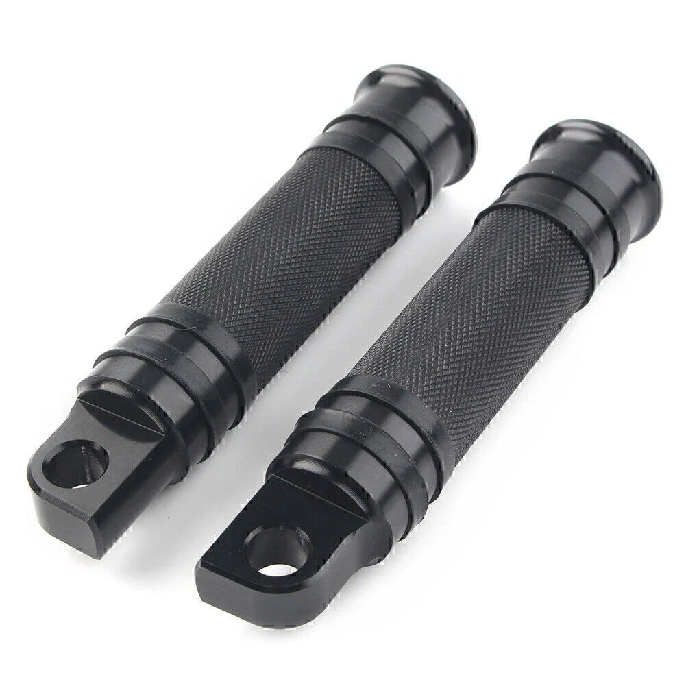 Black Aluminum Foot Pegs for Harley Motorcycle (Fits Various Models)