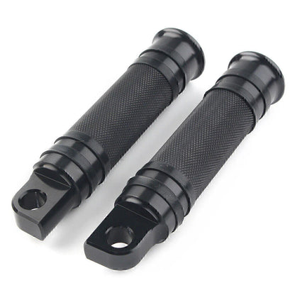 Black Aluminum Foot Pegs for Harley Motorcycle (Fits Various Models)