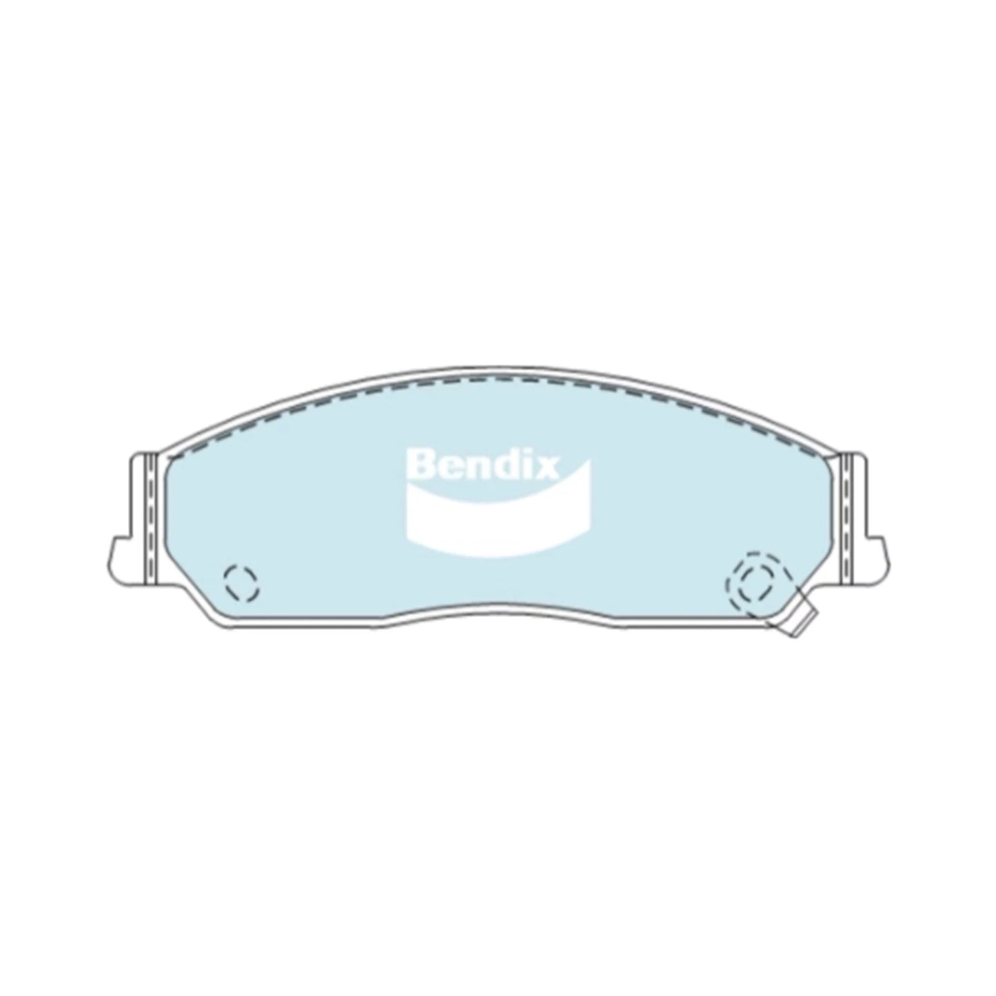 Set of 4 Bendix HD Front Disc Brake Pads for Toyota Camry (2002–2006)