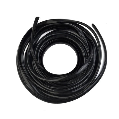 Black U-Shape Car Door Moulding Rubber Strip Trim Guard Edge Protector Cover