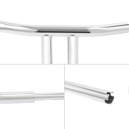 Chrome 10 Rise T-Bar Handlebar 1.5 in for Harley Softail Custom (2018 - 2024)
