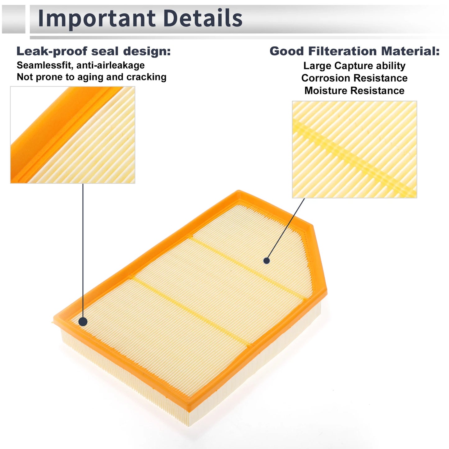 Car Engine Air Filter No. 30748212 for Volvo S80 (2007–2010)