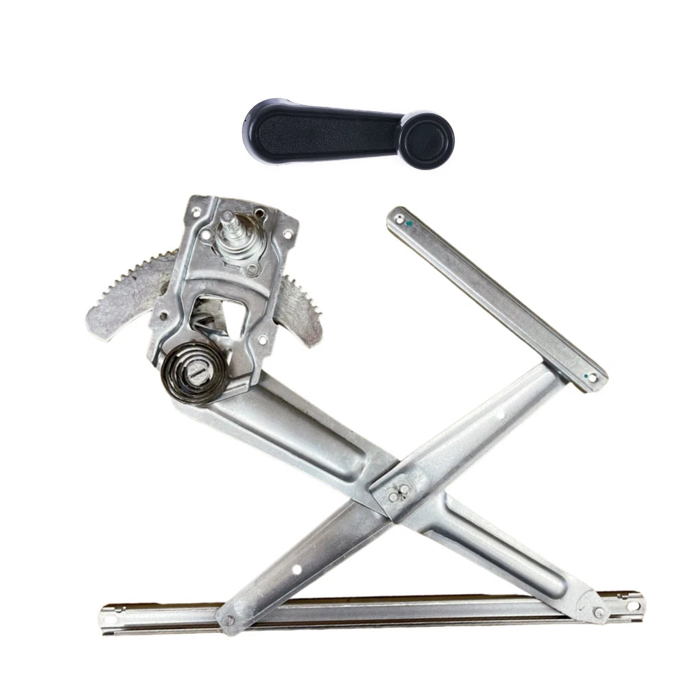 Set of 2 Manual Window Regulators with Crank Handle for Toyota Hilux/4Runner