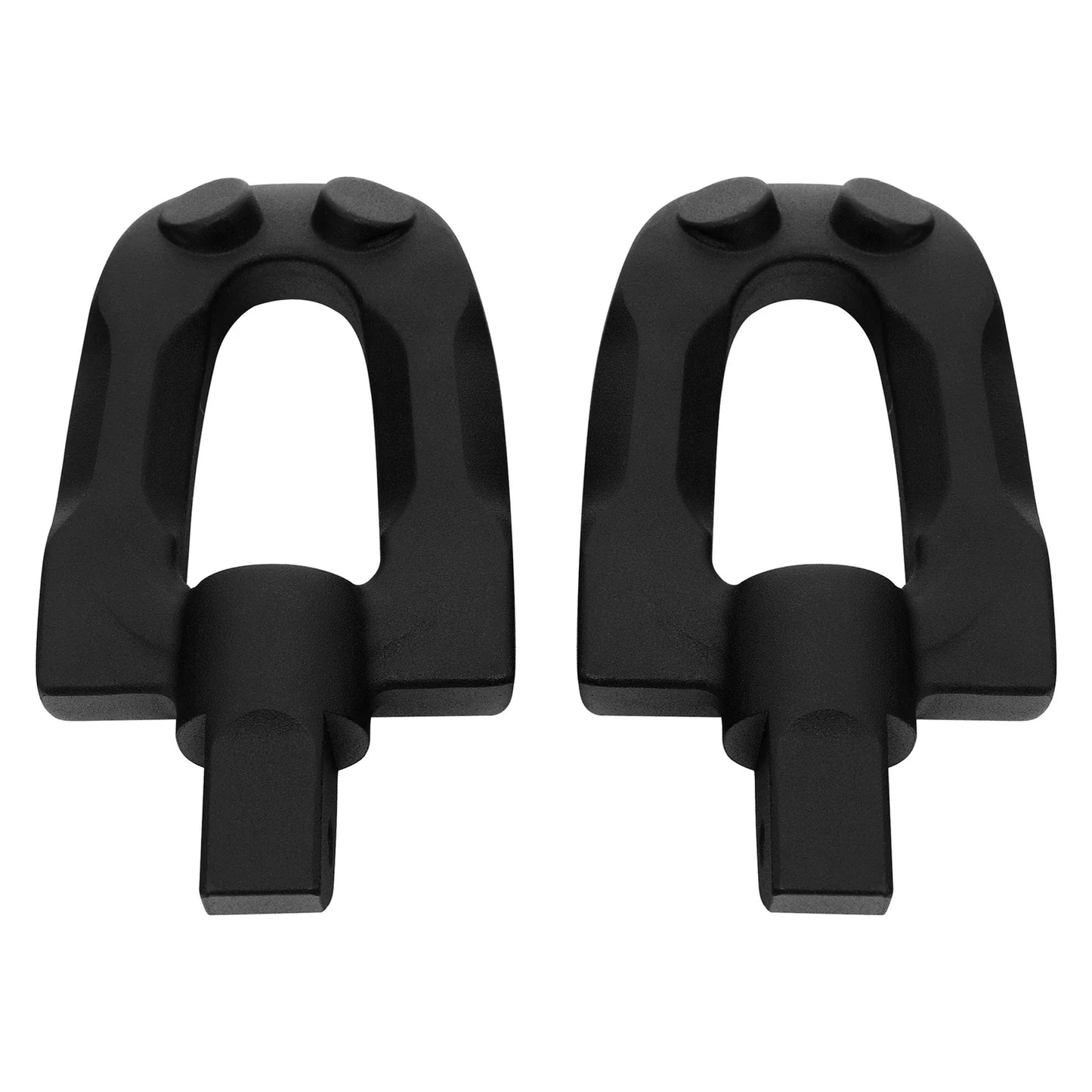 Matte Black Rear Passenger Footpegs for Harley Softail Fat Boy (2018-2025)