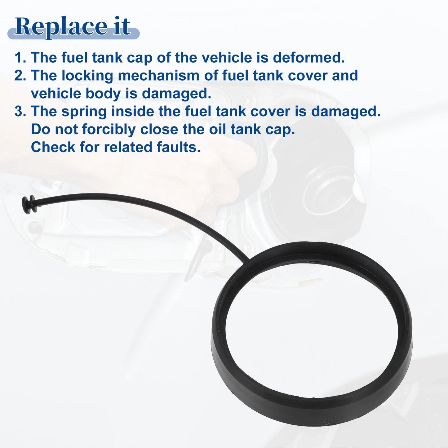 Fuel Tank Cap Tether for Mercedes-Benz C230 (2000–2007) No.A2214700605