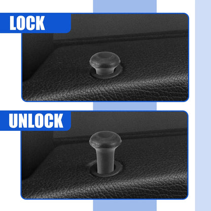 Set of 4 Door Lock Rod Knob & Locking Button Cover for VW Jetta Mk2 (1984–1992)