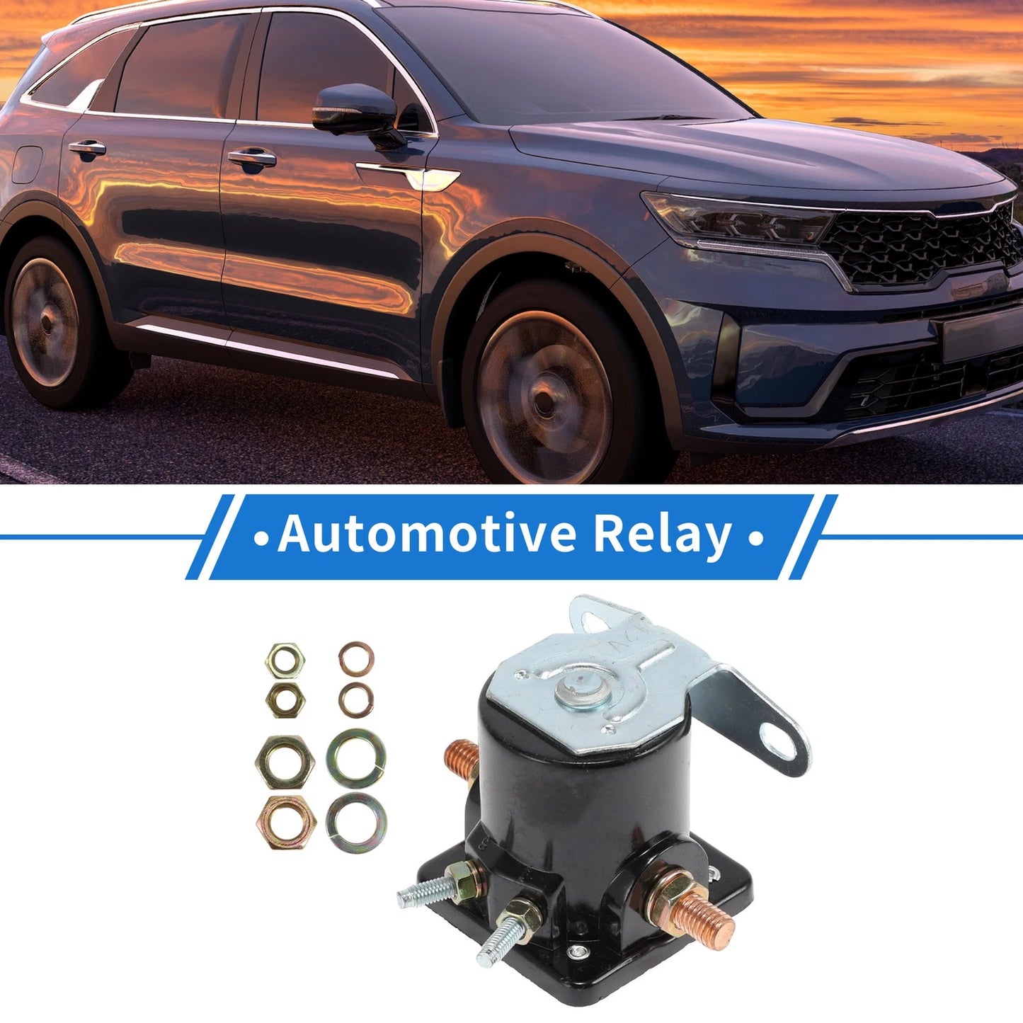 HD Diesel Starter Solenoid Relay 12V 4 Terminal for Ford (1953–1992)