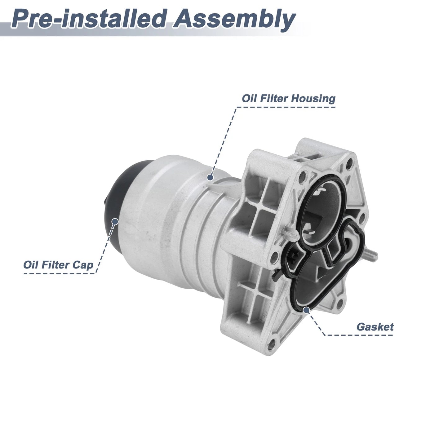 Set of 1 Engine Oil Filter Housing for Audi A6 Quattro (2019–2022) No. 06M115401E