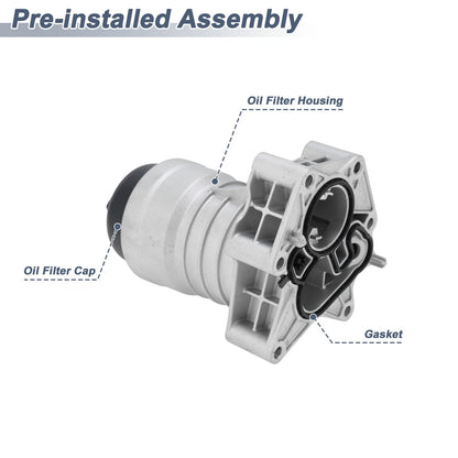 Set of 1 Engine Oil Filter Housing for Audi A6 Quattro (2019–2022) No. 06M115401E