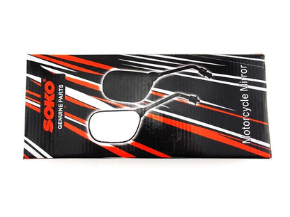 Black Oval Soko Rear View Mirrors for Honda LS125R (1995-2015)