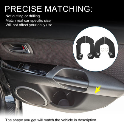 Car Door Leather Anti Kick Pad Sticker for Mercedes-Benz GLB (2020-2025)