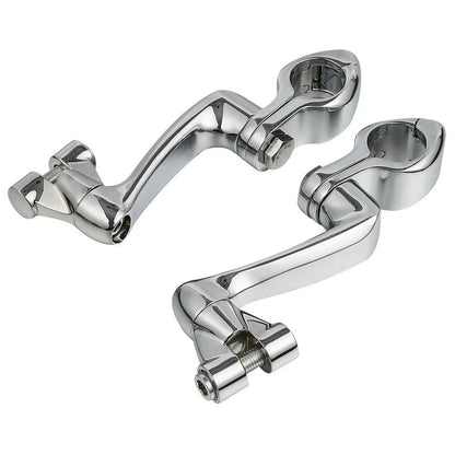 1 1/4" Adjustable Engine Guard Foot Pegs for Harley