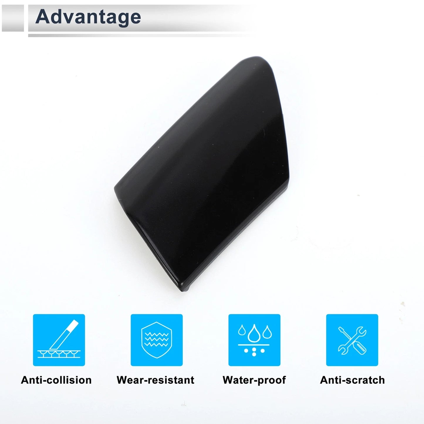 Front Left Door Knob Cover for BMW 7-Series G11 G12 (2017–2022) No. 51217474681 Black