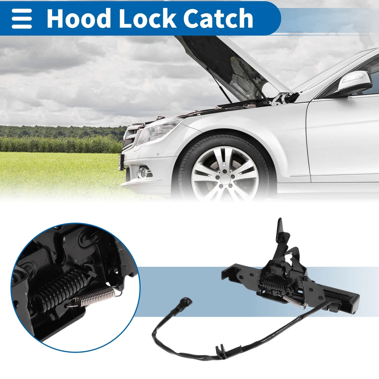 Hood Latch Assembly for Kia Forte (2019–2021) No. 81130M6000 1 Pc