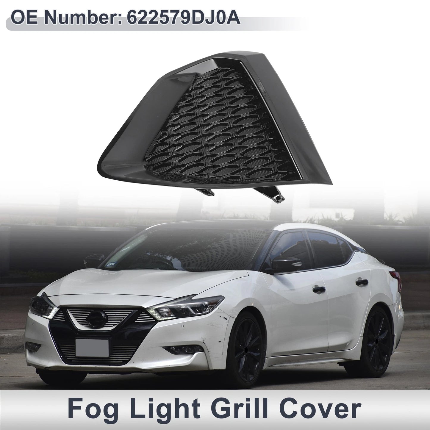 1 Pc Fog Light Grill for Nissan Maxima (2019–2022) No. 622579DJ0A