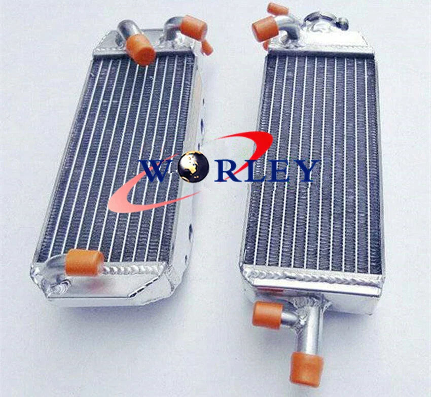 Aluminum Radiator + Red Silicone Hose for Suzuki RM125 (1996-1997)