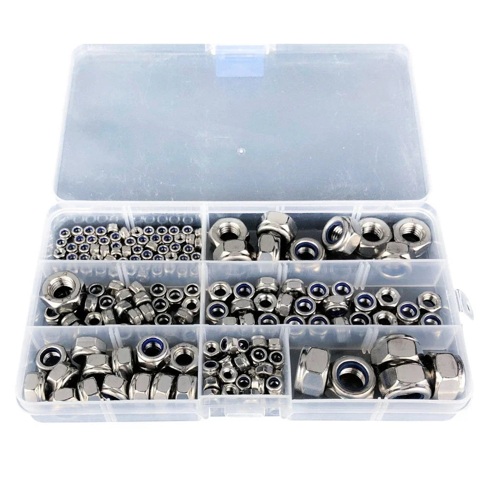 Hexagon Socket Bolts Nuts Set 185 pcs