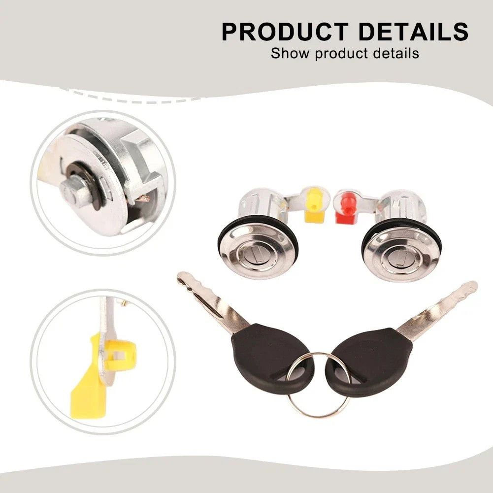 Door Lock Cylinder With Key Set Left Right for Nissan Altima (1998–2003)