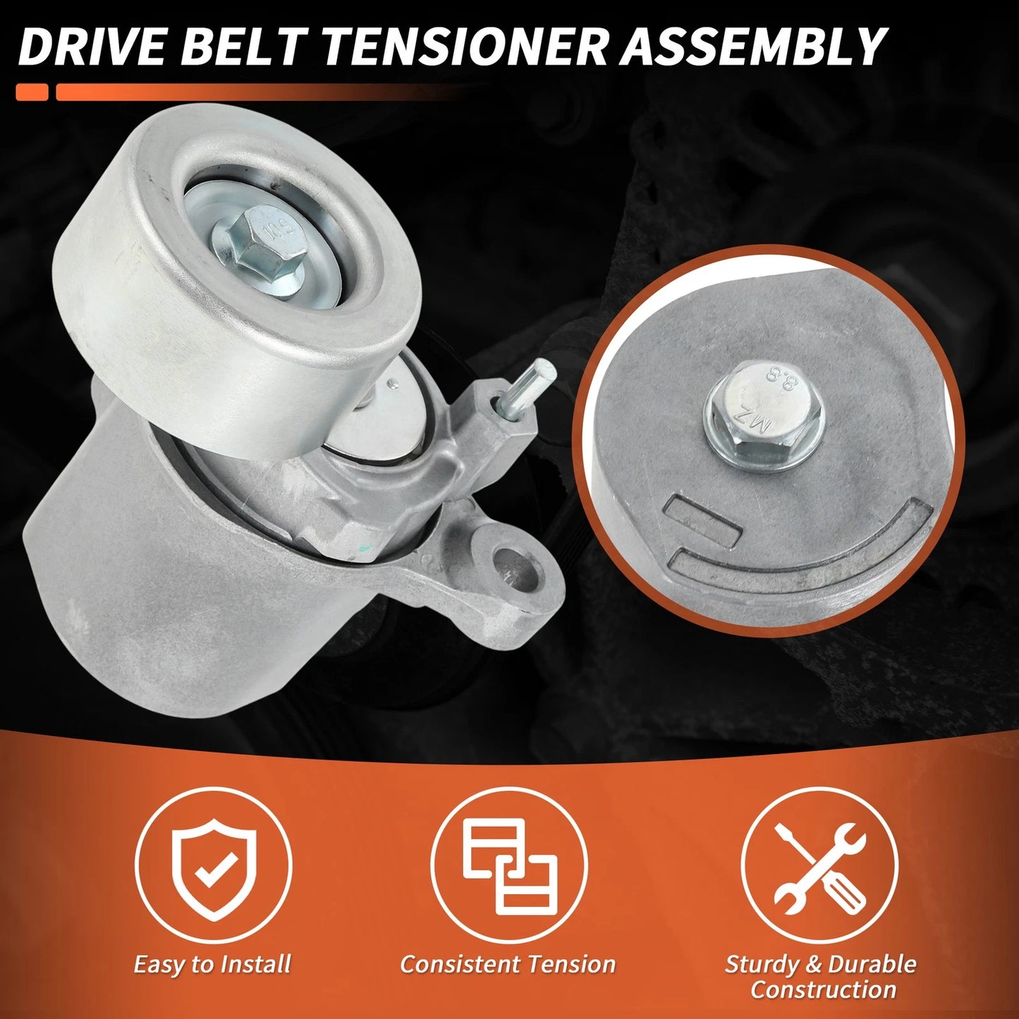 Set of 1 Drive Belt Tensioner Kit for Toyota Tacoma V6 3.5L (2016–2023) No. 9091602571