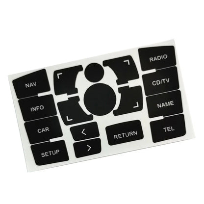 Panel Button for A6 Clima Decals Stickers Black Vinyl