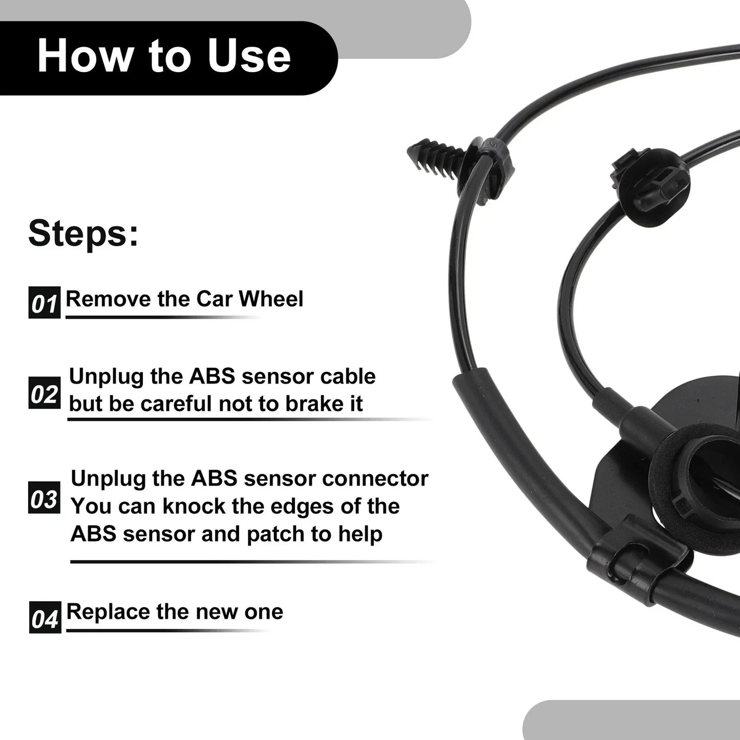 ABS Wheel Speed Sensor for Dodge Avenger 2008-2014 Front Left & Right