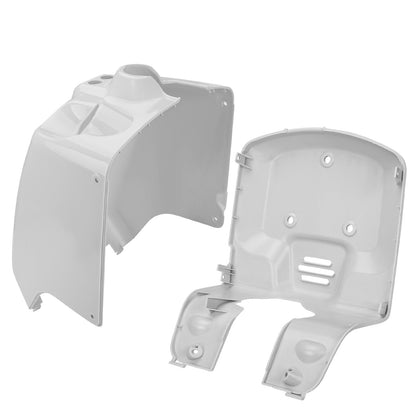 Set of 2 White Front Cover Plates for Honda Ruckus 50 (2003–2024)