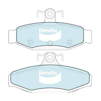 Set of 4 Rear Disc Brake Pads for Nissan Pintara R31 (1986–1989)