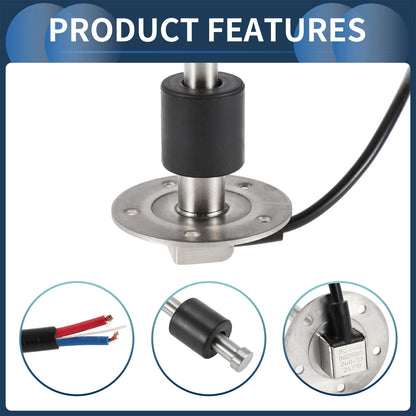 Fuel Sending Unit and Gauge Kit 240-33 Ohm for Boat Car Truck (460mm)