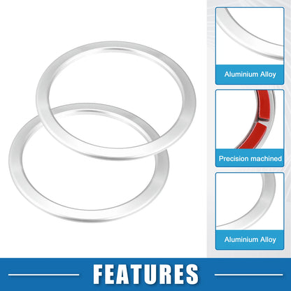 Set of 4 AC Air Vent Outlet Cover Ring Trim for Toyota Tundra (2014–2021)