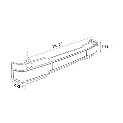 LED Brake Tail Light Side Marker for Harley King Trunk Touring (1997-2008)