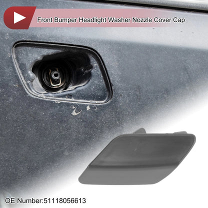 Front Left Bumper Trim Nozzle Cover No. 51118056613 for BMW 320i (2012–2019)