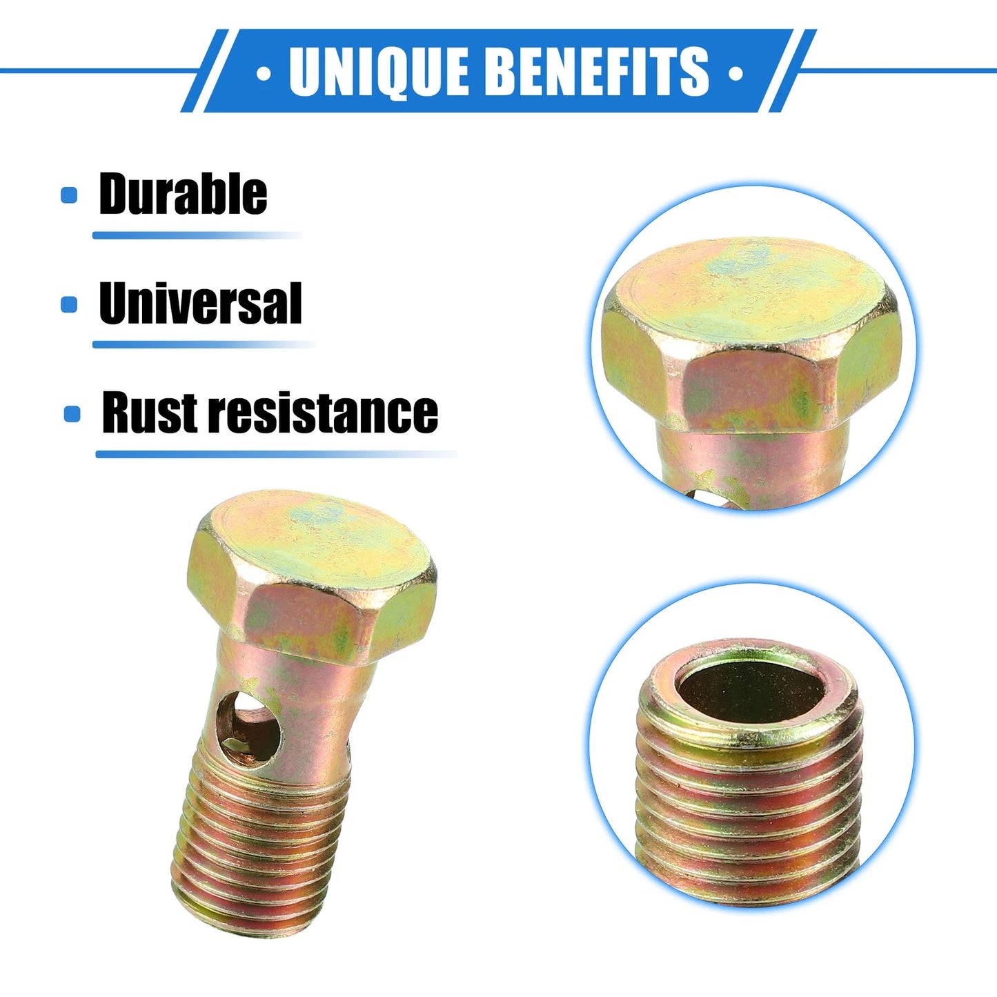Set of 1 Turbo Brake Line Fitting Adapter for M14x1.5 (34mm)
