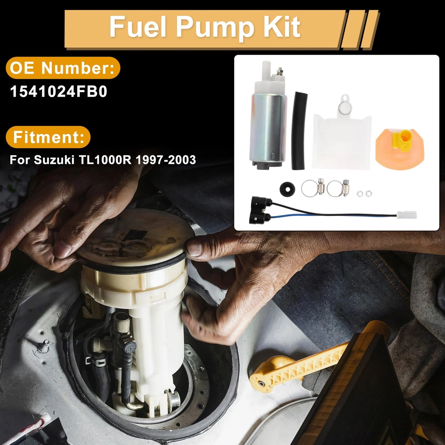 Fuel Pump for Suzuki TL1000R (1997–2003) Replaces 1541024FB0
