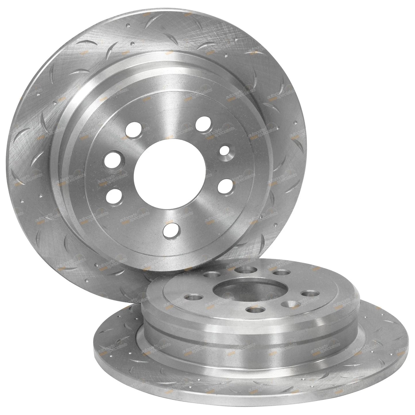 2 Rear Slotted Drilled Brake Rotors for Ford Fairlane (1994–1997)