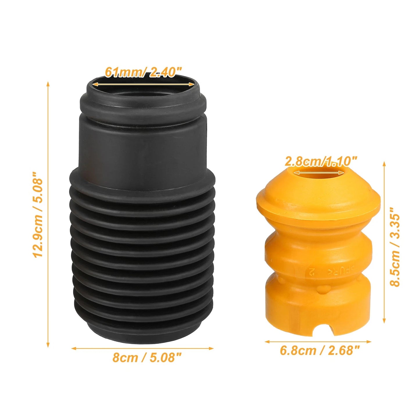 2X Shock Absorber Dust Cover Kit for BMW 128i (2008–2013) No. 31336771380