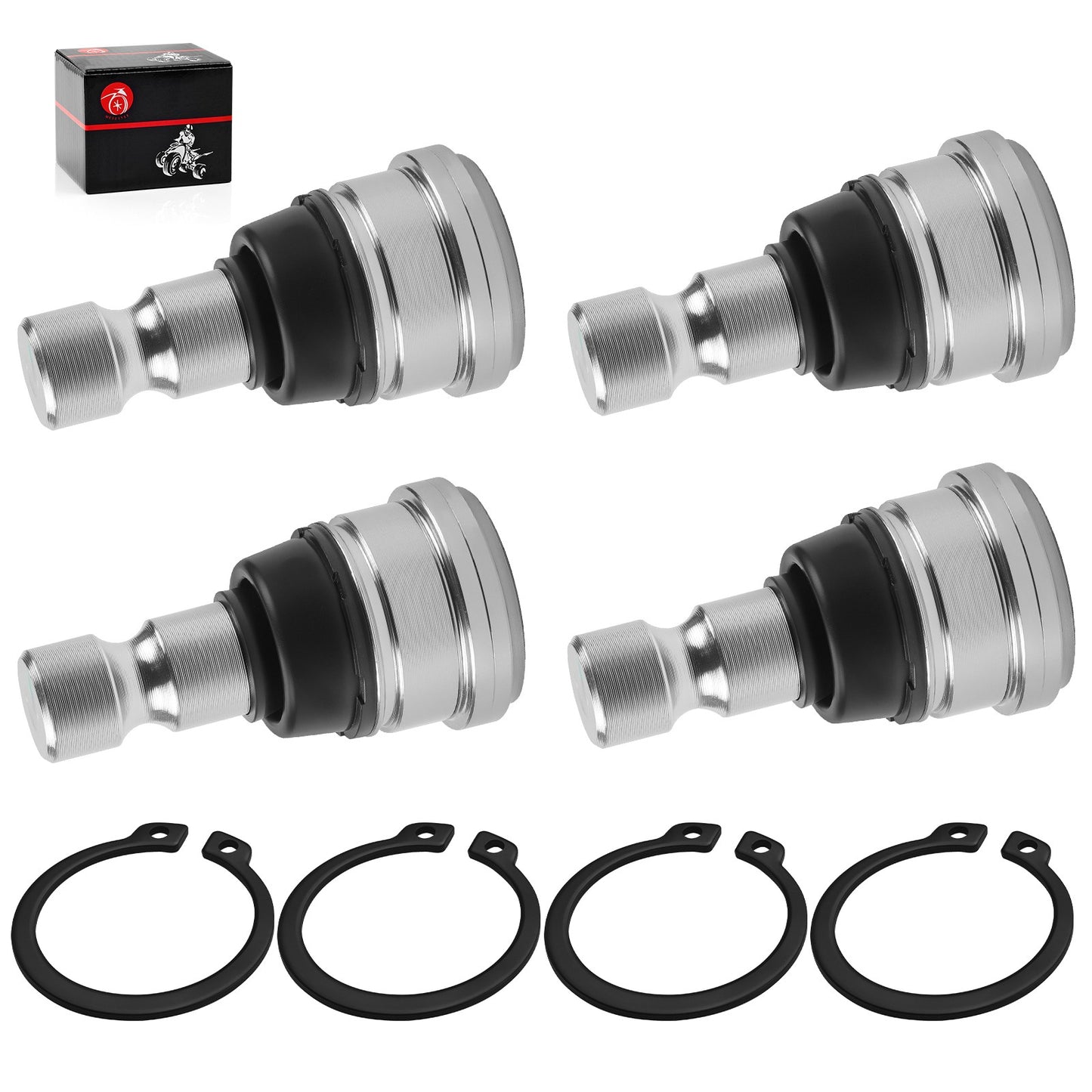 Set of 4 Upper and Lower Ball Joints for Polaris Ranger Crew (2017–2023)
