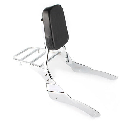 Passenger Backrest Sissy Bar w/ Luggage Rack for Yamaha Vstar 400 (98-22)