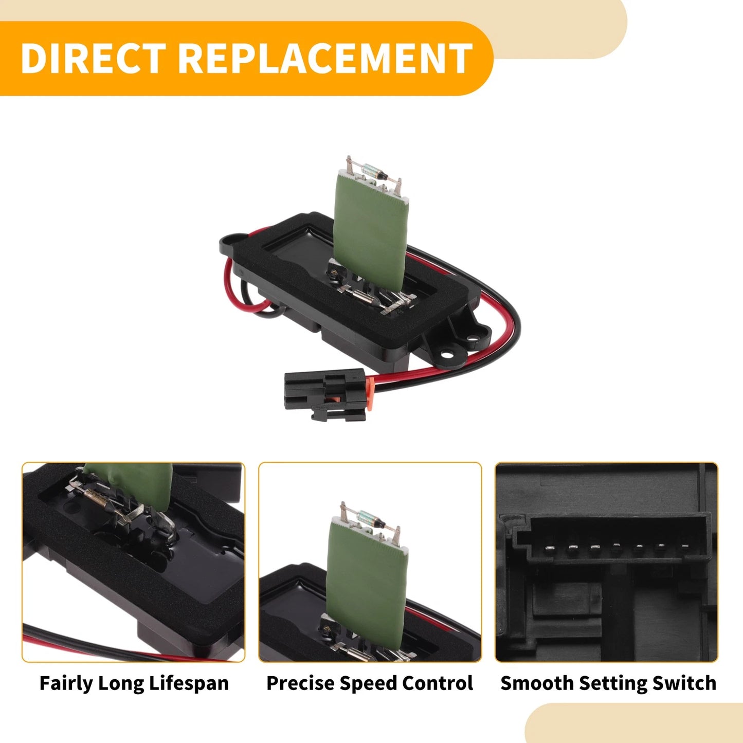 HVAC Blower Motor Resistor No. 89018604 for Chevrolet Trailblazer (2002–2009)