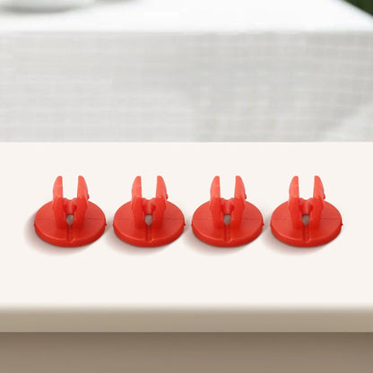 Shield Nut Set Nylon Parts Plastic Red Screw Under-Body