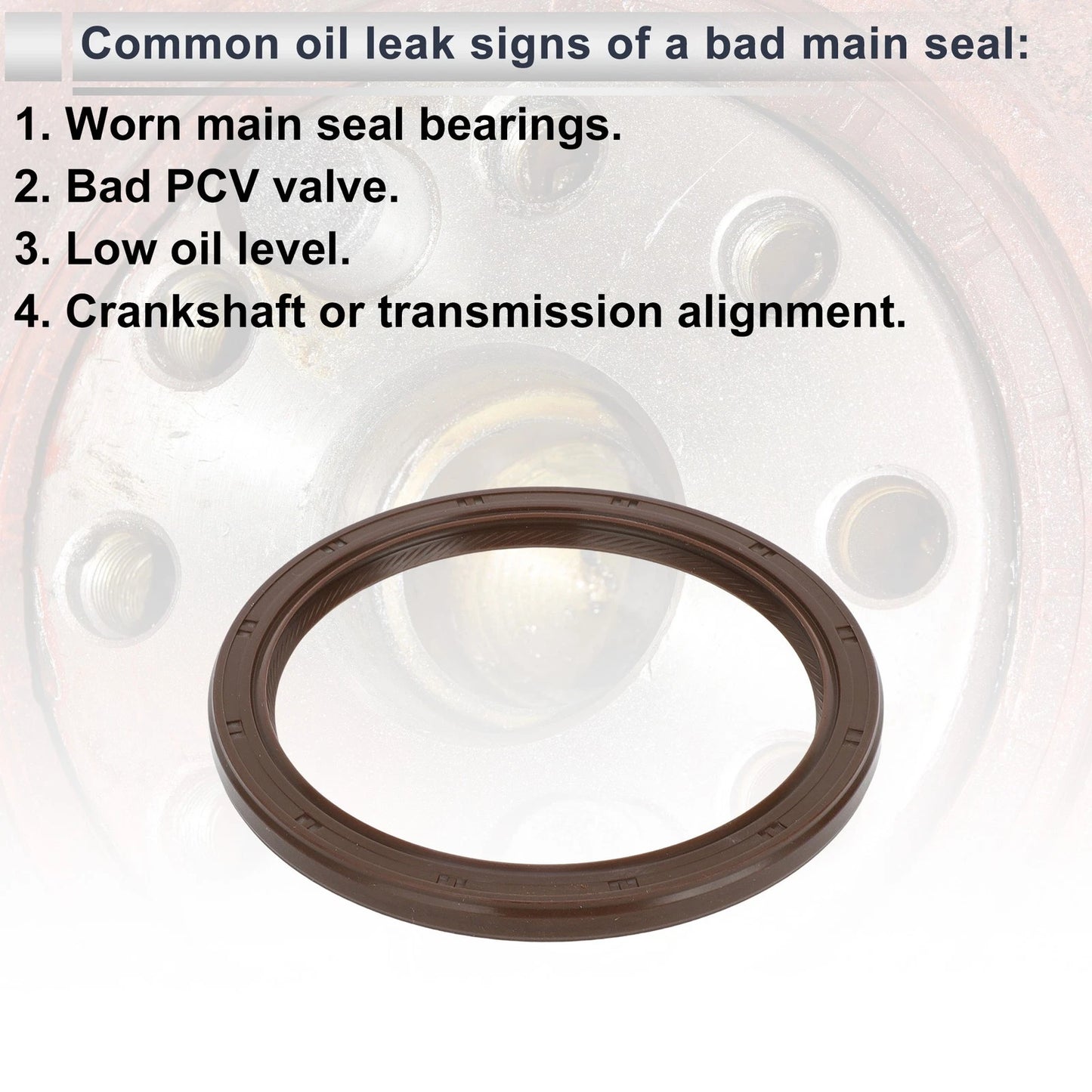 1 Pc Rear Crankshaft Oil Seal for Hyundai Sonata, Kia (No. 1052A118)