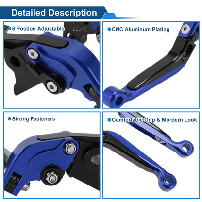 Adjustable Brake Clutch Lever Set for Kawasaki ZX7R/ZX7RR (1989–2003)