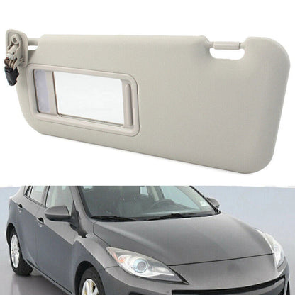 Left Gray Sun Visor for Mazda 3 Hatchback (2010-2013)