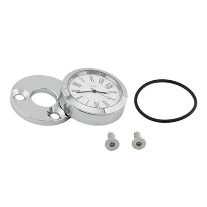 45mm Aluminum Front Fork Lock Clock Cover Chrome for Harley Road King (1994-2024)