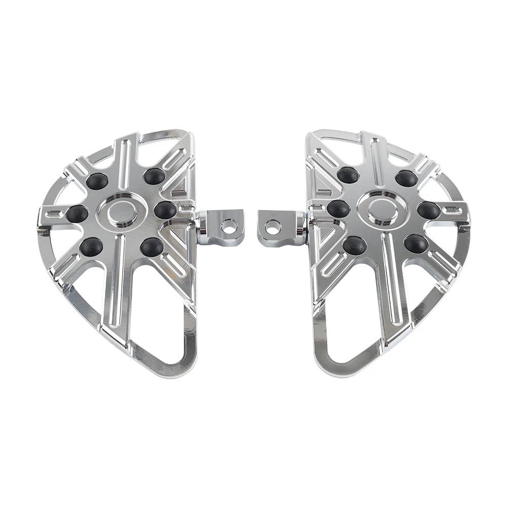 2X Rear Passenger Footrest Floorboard for Harley Touring Softail  Chrome