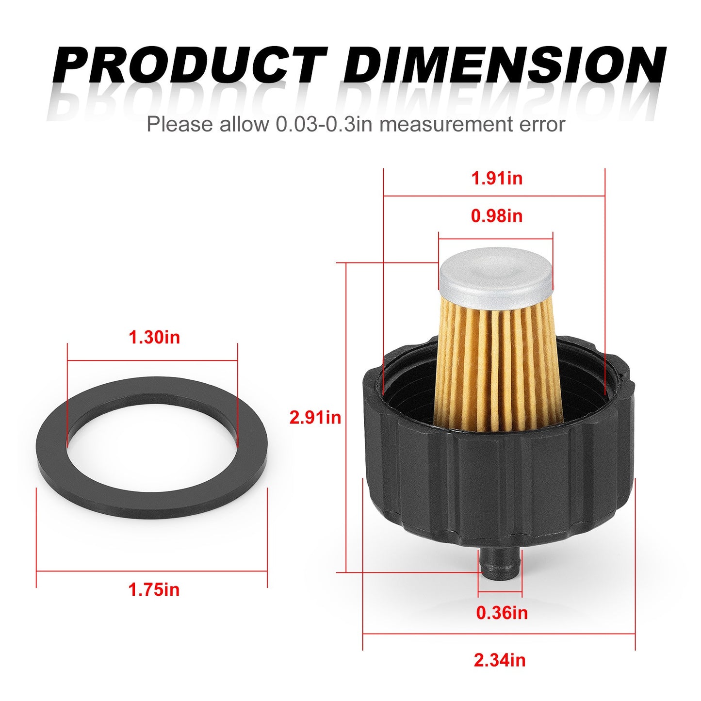 Fuel Filter for Yamaha G9-A, G11-A, G21-A (1991–2004)
