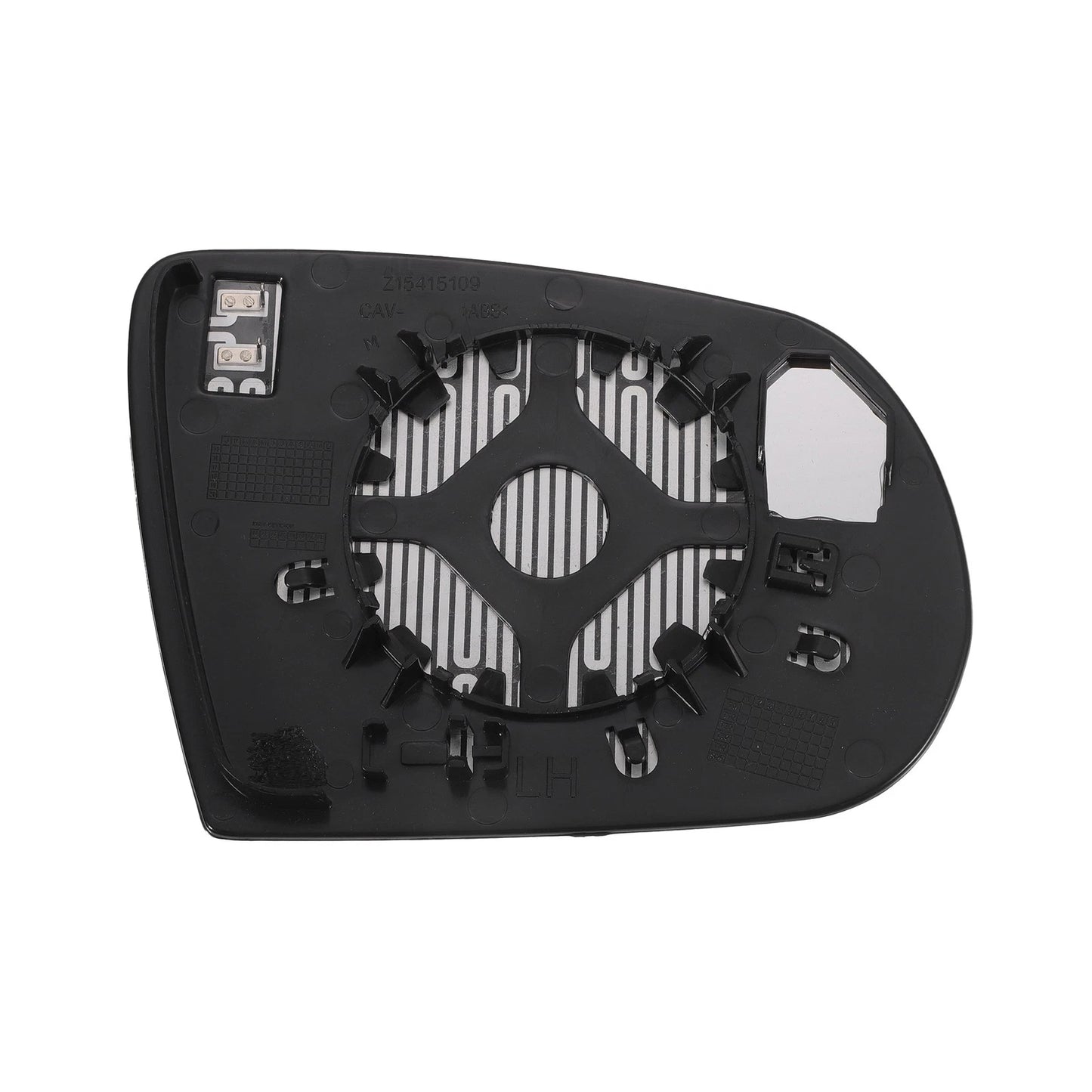 Left Side Heated White Mirror Glass for Jeep Cherokee Compass (2011–2021)